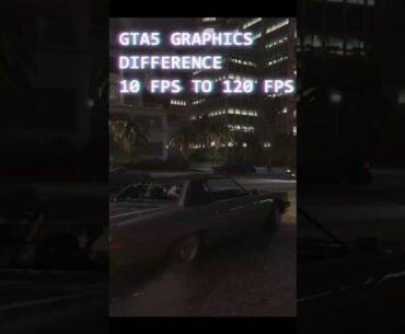 gta 5 10 fps to 120 fps gaming difference #gaming #gameplay #games