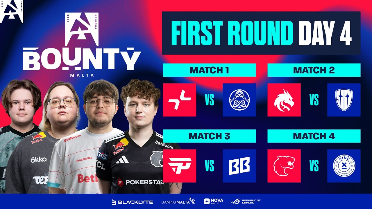BLAST Bounty Malta, Round 1, Day 4 – PARI vs ENCE, Spirit vs Sinners, paiN vs BB, FURIA vs 9INE BLAST Bounty Malta, Round 1, Day 4 - PARI vs ENCE, Spirit vs Sinners, paiN vs BB, FURIA vs 9INE