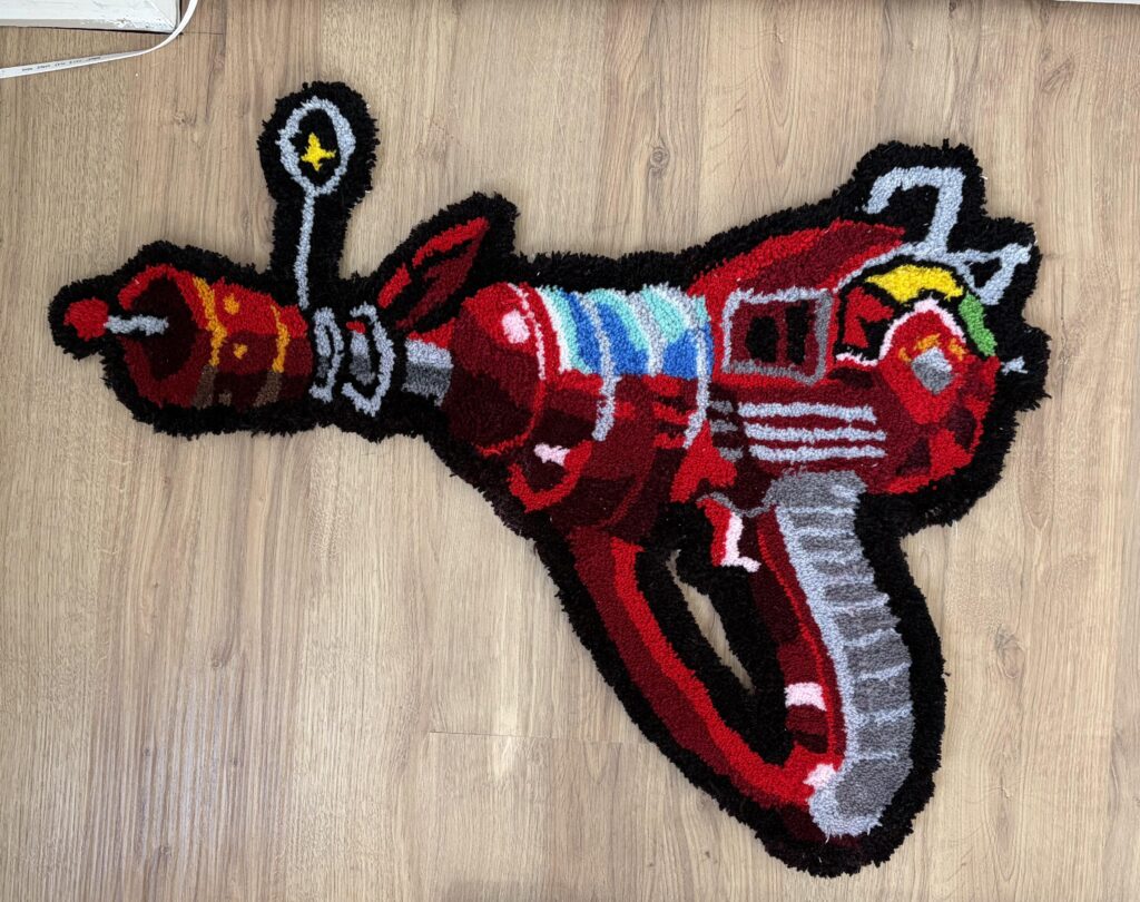 Raygun rug I made!