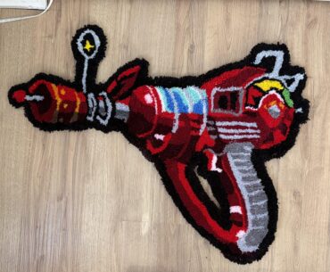 Raygun rug I made!