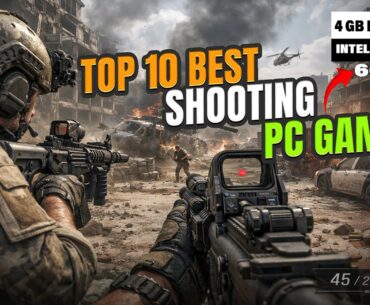 TOP 10 FPS Games for Low End PC | 4GB RAM | Intel HD | No Graphic Card (2026)