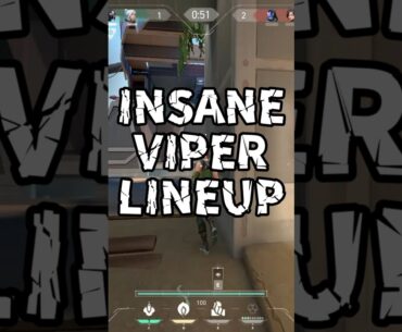 INSANE VIPER LINEUP #valorant #shorts
