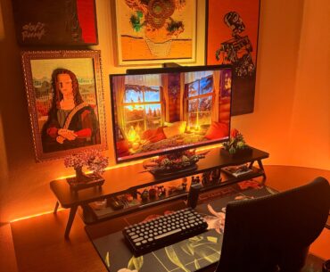 My warm and cozy setup :)