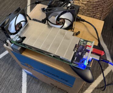 ASROCK bc-250 bitcoin mining apu loaded with bazzite and unlocked bios