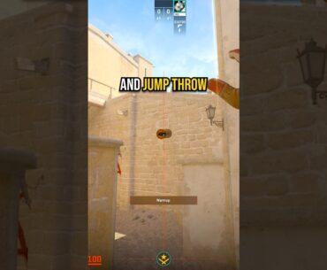 throw 3 SMOKES from 1 SPOT on cs2 mirage