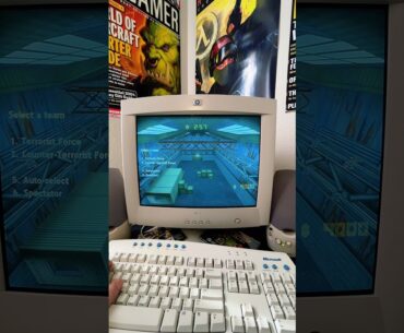 CS 1.6 on Nuke - 101 fps on the retro PC #counterstrike #cs2 #pcgaming