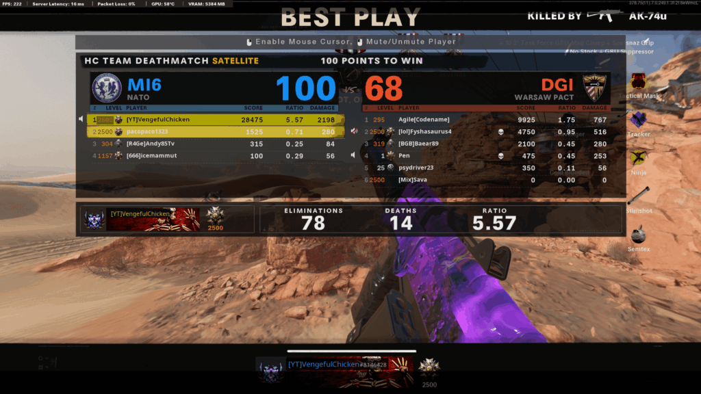 Beat my personal kc record (73kc)