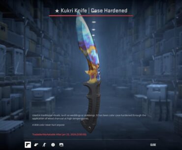 First knife pull!