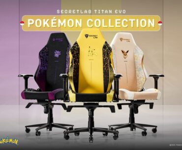 Pokémon Pikachu, Gengar, and Eevee gaming chairs arrive from Secretlab