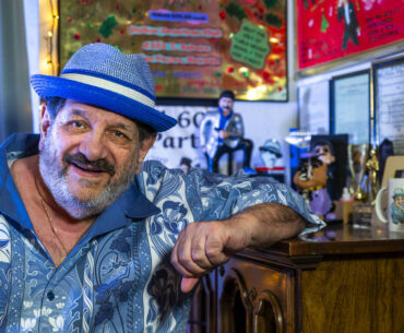 Frank Citro at home about some of his memorabilia in a second bedroom, a favorite spot of his o ...