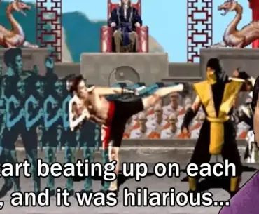 Dan Forden talks about how he just started cracking up when they first got Johnny Cage throwing moves in Mortal Kombat