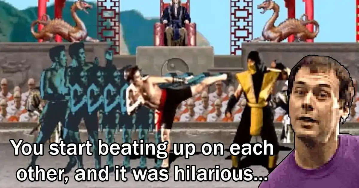 Dan Forden talks about how he just started cracking up when they first got Johnny Cage throwing moves in Mortal Kombat Dan Forden talks about how he just started cracking up when they first got Johnny Cage throwing moves in Mortal Kombat