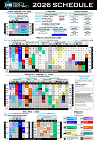 Frosty Faustings XVIII 2026 Main Event Schedule image #1 Frosty Faustings XVIII 2026 Main Event Schedule image #1