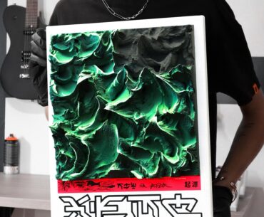 This is a Cyberpunk inspired painting, I named it "XENO"