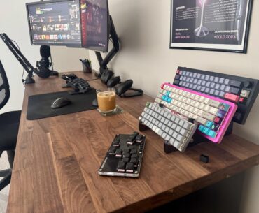 Nothing crazy. Just happy to have a loooong desk.