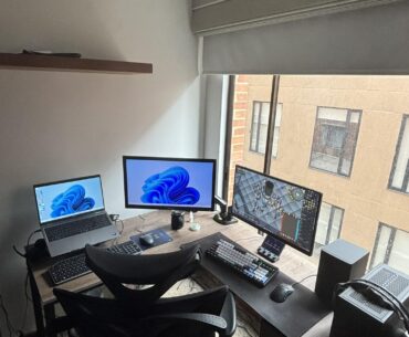 Advice on improving a work + personal PC desk setup?