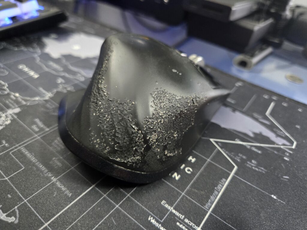 Never seen a rubberized coating fail in this manner before...
