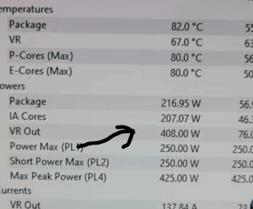 I have not overclocked my CPU yet right now it can pull 400 watts