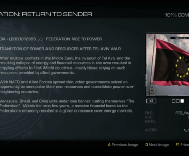 [GHOSTS] was ahead of this time. Looks like formation of Federation has now been prevented in real life)