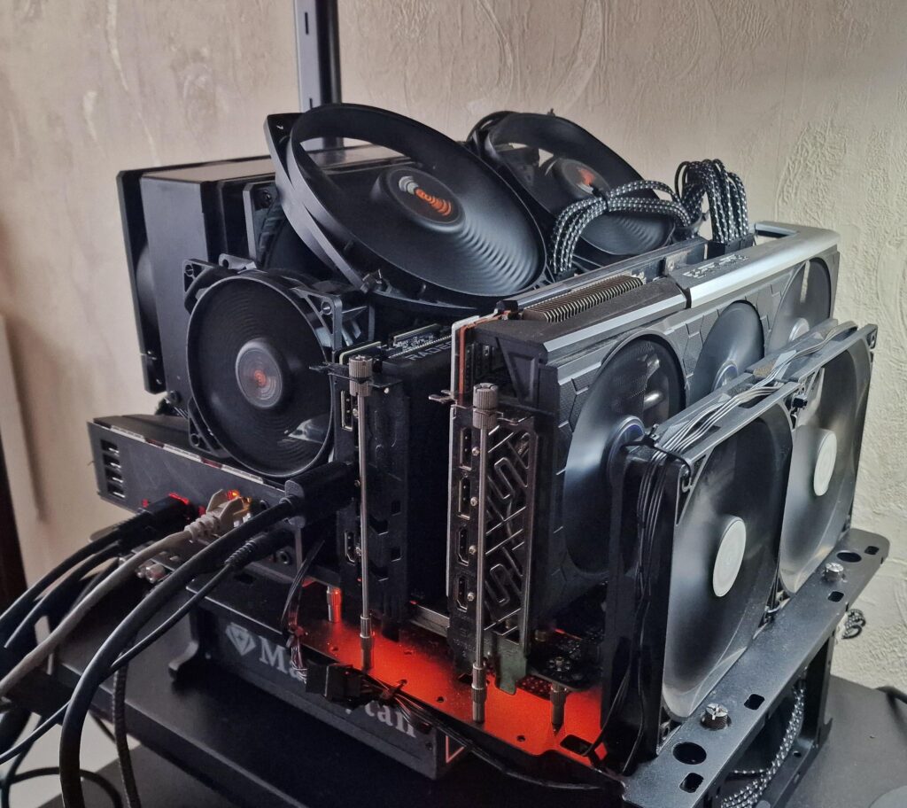 Aircooling with 18 Fans in Total