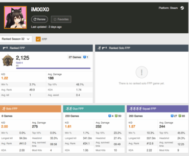 Can someone explain how this player can go from a K/D ratio of 1.61 season 32 to a K/D of 8.76 season 33