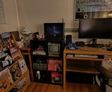 Gave up the gameroom in favor of kids, years ago. This corner is mine.