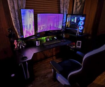 Rate, critique, suggestions? Its my first PC setup. Work in progress.