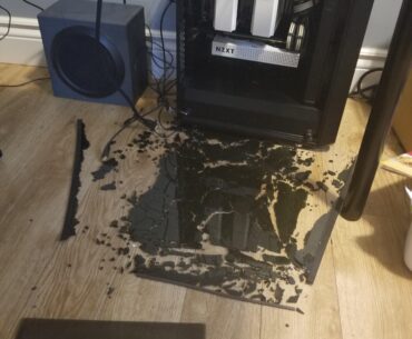 Always pick up your PC to move it rather than sliding it across the floor