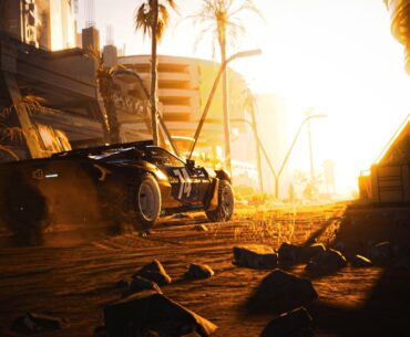 Golden hour in Cyberpunk 2077
