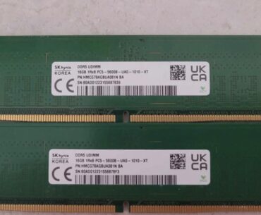 DDR5 5600MT CL40. Hynix A-Die.
