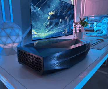 Clean blue-themed battlestation