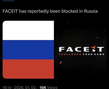 Faceit has reportedly been blocked in Russia