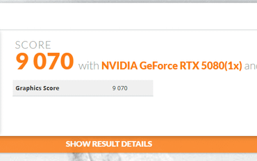 PNY 5080 OC + AG02 + GMKtec K8 PLUS My Score Good?
