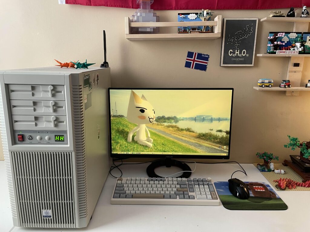 My modern-retro setup