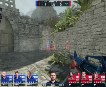 Astralis lose a round against 5 Glocks.