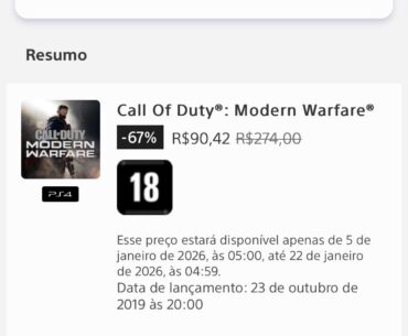 Ainda existem servidores do Call of Duty: Modern Warfare 2019? ?