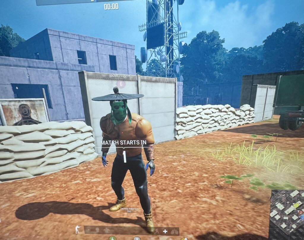 Just warmed up with a legend
