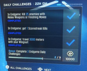 Weekly and daily challenges bugs.