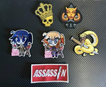 I can’t wear stickers on my backpack, so I turned them into patches instead