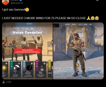 @ArowCS was flagged by VAC Live
