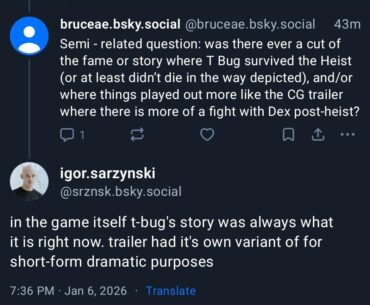 On T-bug's story