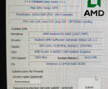 Different score in Furmark when iGPU is enabled vs disabled