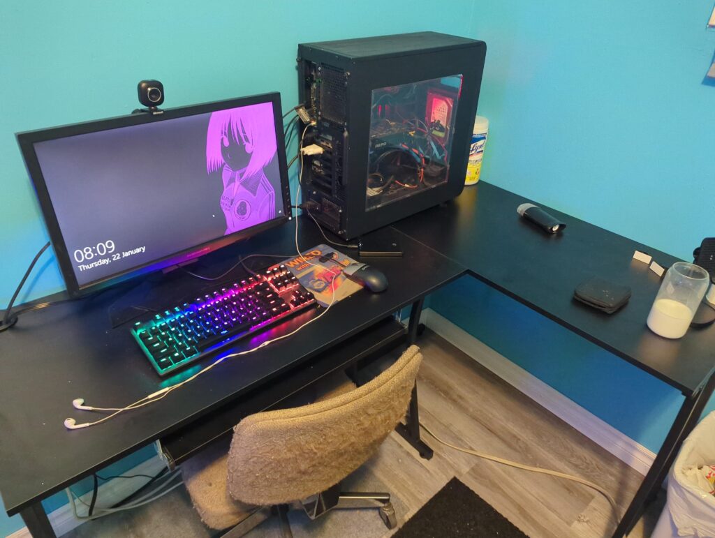 here's my setup, not really shitty just meh