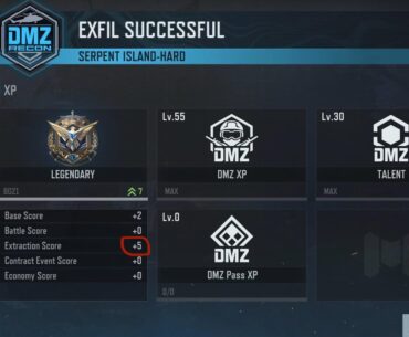 Do the devs want you to stop playing DMZ once you get Legendary? You lose 30 if you fail to extract, but only get +5 if you’re successful. 🤷🏼