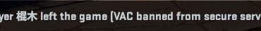 Is this how a VAC Ban looks like ingame? Couldn't find the player's profile