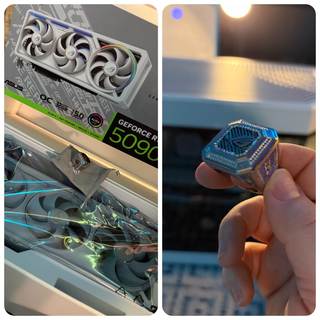 My new graphics card came with an enormous superbowl ring (that just happens to be my exact ring size) My new graphics card came with an enormous superbowl ring (that just happens to be my exact ring size)