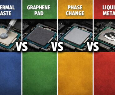 Thermal paste vs graphene pad vs phase change vs liquid metal — what’s actually the best between CPU and cooler?