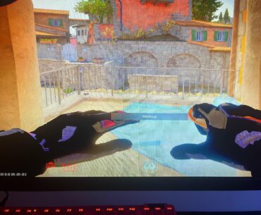 Gloves and arms are lagging