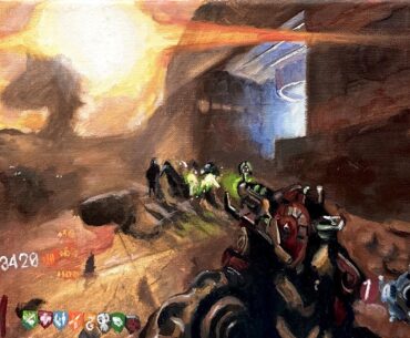 I made an oil painting of Bo3 Moon