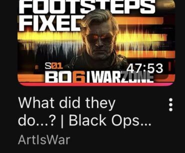 ArtIsWar sound profile error
